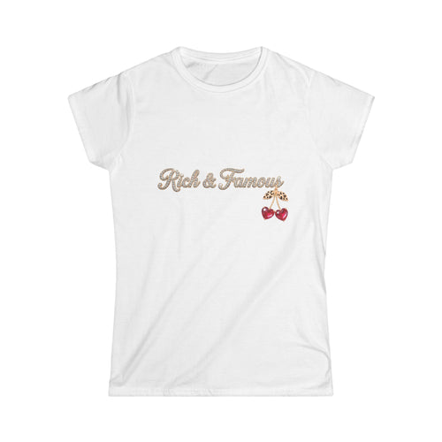 "Rich & Famous" Cherry Graphic Tee