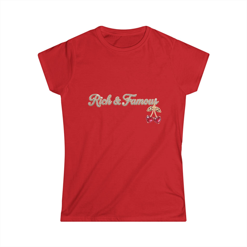 "Rich & Famous" Cherry Graphic Tee